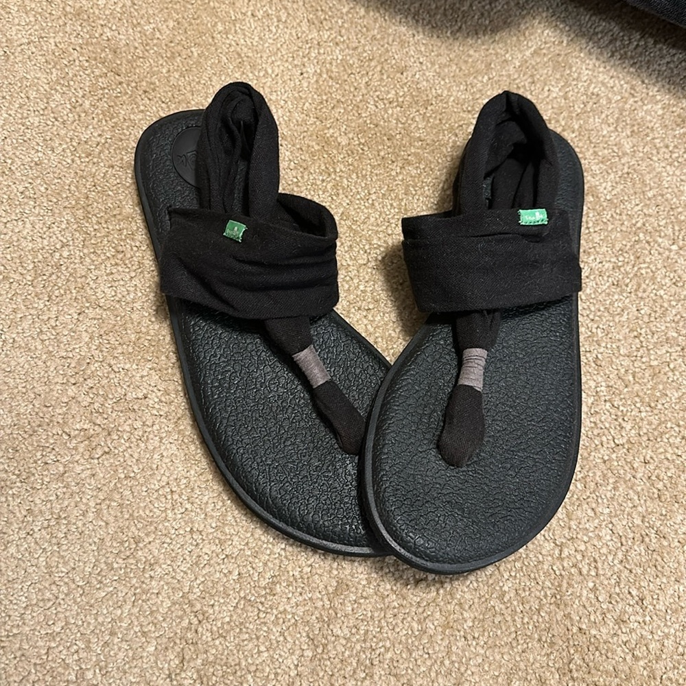 Sanuk - Yoga Sling (Black) - Sz 10